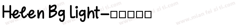 Helen Bg Light字体转换